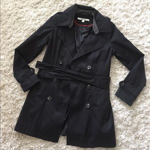 DKNY Black Trench Coat